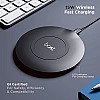 boAt floAtpad 350 Qi Certified Wireless Charger with 6mm Transmission Range, Smart IC Protection Against Damage Carbon Black