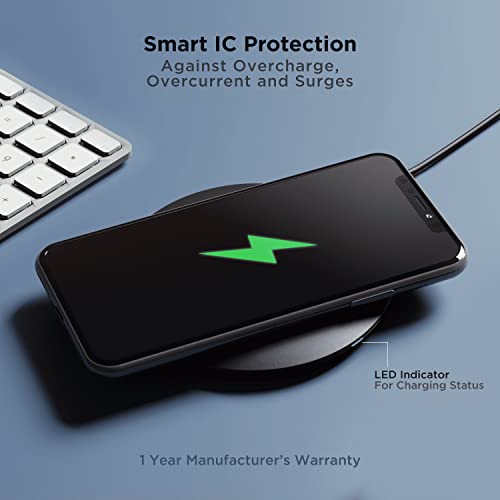 boAt floAtpad 300 Wireless Charger with 6mm Transmission Range, Smart IC Protection Against Damage (Carbon Black) boAt floAtpad 300 Wireless Charger with 6mm Transmission Range, Smart IC Protection Against Damage (Carbon Black)