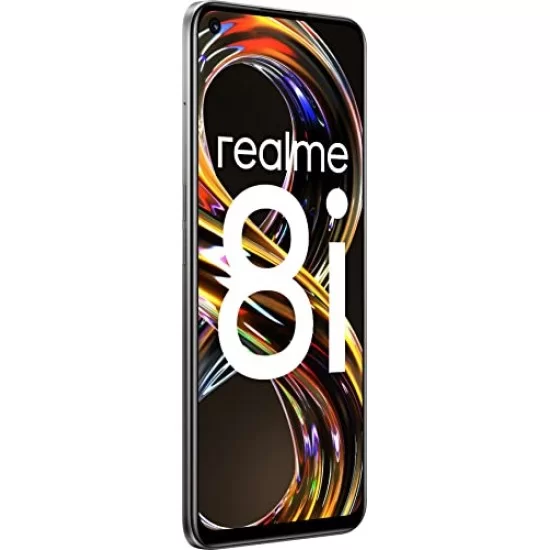 realme 8i (Space Black, 6GB RAM, 128GB Storage), Medium Refurbished