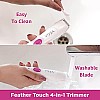 Vega Feather Touch 4-In-1 Trimmer for Women, Suitable for trimming Eyebrows, Nose, Face Bikini Area (VHBT-03) White