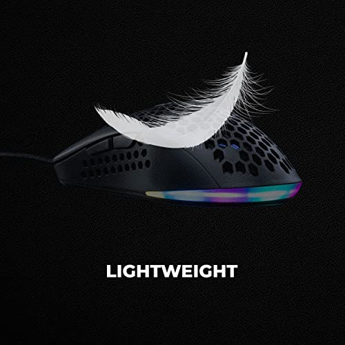 Cosmic Byte Orcus RGB Honeycomb Gaming USB Mouse with Software, Ultra Lightweight 74Grams, Braided Cable (Black) Cosmic Byte Orcus RGB Honeycomb Gaming USB Mouse with Software, Ultra Lightweight 74Grams, Braided Cable (Black)