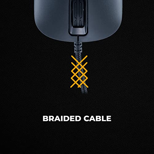 Cosmic Byte Orcus RGB Honeycomb Gaming USB Mouse with Software, Ultra Lightweight 74Grams, Braided Cable (Black) Cosmic Byte Orcus RGB Honeycomb Gaming USB Mouse with Software, Ultra Lightweight 74Grams, Braided Cable (Black)