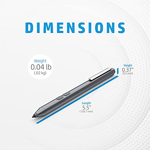 HP MPP 1.51 Stylus Pen Compatible for HP Spectre x360 13, Spectre x360 15 Convertable PC/Laptop with Microsoft Pen Protocol and 2 Customizable Buttons, Grey HP MPP 1.51 Stylus Pen Compatible for HP Spectre x360 13, Spectre x360 15 Convertable PC/Laptop with Microsoft Pen Protocol and 2 Customizable Buttons, Grey