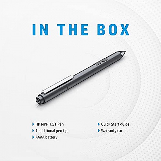 HP MPP 1.51 Stylus Pen Compatible for HP Spectre x360 13, Spectre x360 15 Convertable PC/Laptop with Microsoft Pen Protocol and 2 Customizable Buttons, Grey