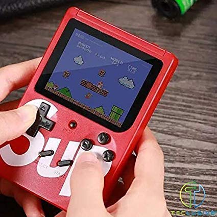 Airtree Sup Game Box USB Rechargeable Console with 2 Player Remote Controller, Classic Gaming Console Portable for Kids - Red, Black, Blue Airtree Sup Game Box USB Rechargeable Console with 2 Player Remote Controller, Classic Gaming Console Portable for Kids - Red, Black, Blue