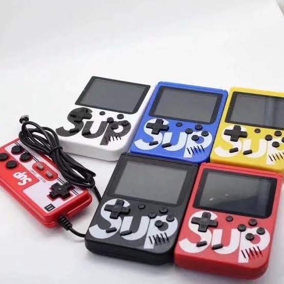 Airtree Sup Game Box USB Rechargeable Console with 2 Player Remote Controller, Classic Gaming Console Portable for Kids - Red, Black, Blue Airtree Sup Game Box USB Rechargeable Console with 2 Player Remote Controller, Classic Gaming Console Portable for Kids - Red, Black, Blue