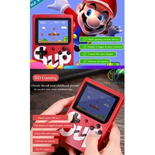 Airtree Sup Game Box USB Rechargeable Console with 2 Player Remote Controller, Classic Gaming Console Portable for Kids - Red, Black, Blue Airtree Sup Game Box USB Rechargeable Console with 2 Player Remote Controller, Classic Gaming Console Portable for Kids - Red, Black, Blue