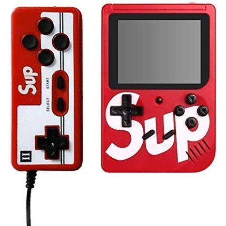 Airtree Sup Game Box USB Rechargeable Console with 2 Player Remote Controller, Classic Gaming Console Portable for Kids - Red, Black, Blue Airtree Sup Game Box USB Rechargeable Console with 2 Player Remote Controller, Classic Gaming Console Portable for Kids - Red, Black, Blue