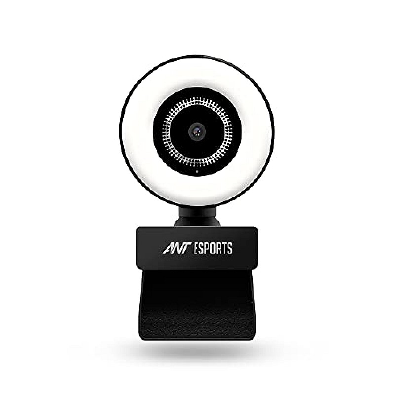 Ant Esports StreamCam120 Streaming 1080P HD Webcam Built in Adjustable Ring Light and Mic