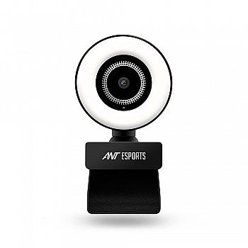 Ant Esports StreamCam120 Streaming 1080P HD Webcam Built in Adjustable Ring Light and Mic