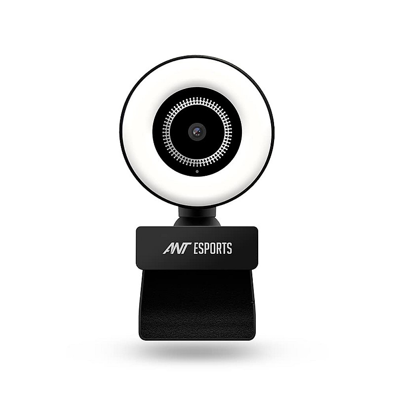 Ant Esports StreamCam120 Streaming 1080P HD Webcam Built in Adjustable Ring Light and Mic