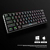 Ant Esports MK1300 Mini Wired Mechanical Gaming Keyboard Blue Switches Black