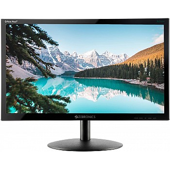 ZEBRONICS Zeb-V19Hd 18.5 Inch Led Monitor with Supporting Hdmi, Vga Input, HD 1366 X 768 Pixels Black