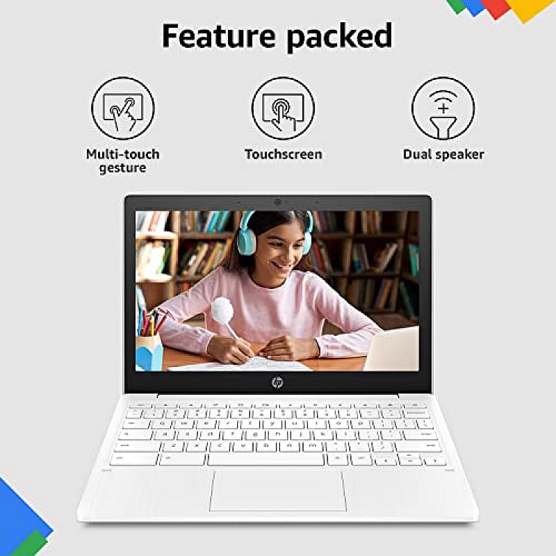 HP Chromebook MediaTek Kompanio 500 11.6 inch (29.5 cm) HD, Anti -Glare, Touchscreen Laptop