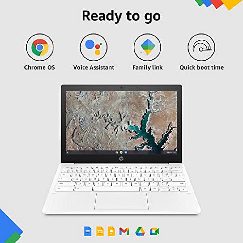 HP Chromebook MediaTek Kompanio 500 11.6 inch (29.5 cm) HD, Anti -Glare, Touchscreen Laptop