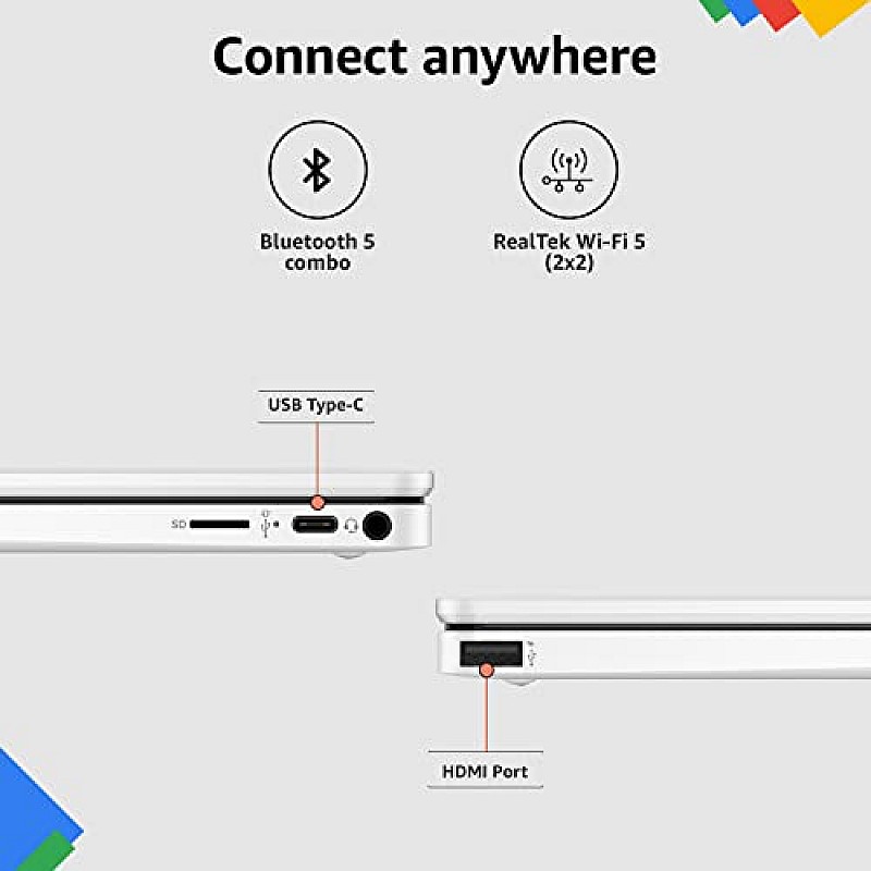 HP Chromebook MediaTek Kompanio 500 11.6 inch (29.5 cm) HD, Anti -Glare, Touchscreen Laptop