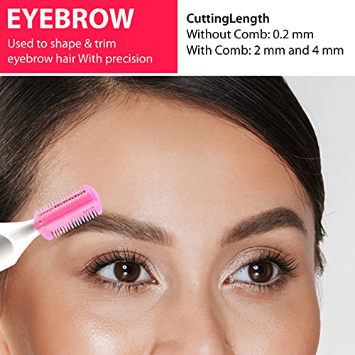 AGARO Rechargeable Multi Trimmer For Women, Eyebrow, Underarms 1 Hour Usage White AGARO Rechargeable Multi Trimmer For Women, Eyebrow, Underarms 1 Hour Usage White