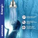 Watamate Energi+ Overhead Rain Shower Head Filter for Bathroom|15-Stage Filter Hard Water Softener to eliminate Chlorine (4.5 Inch)