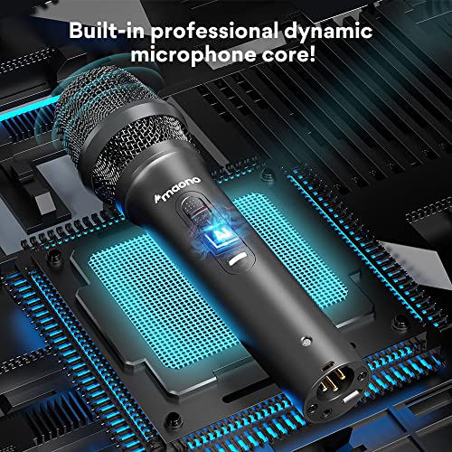 MAONO AU-HD300T USB/XLR Dynamic Mic for Singing, PC, YouTube Recording. Professional Microphone with 0-Latency Monitoring, Adjustable Mic Stand, Black MAONO AU-HD300T USB/XLR Dynamic Mic for Singing, PC, YouTube Recording. Professional Microphone with 0-Latency Monitoring, Adjustable Mic Stand, Black