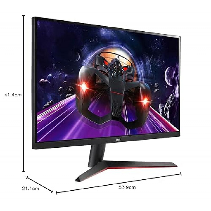 LG Electronics 24 Inch Full HD Monitor with IPS Panel with Gaming Mode,3-Side Borderless 24Mp60G Black