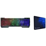 RPM Euro Games Gaming Backlit RGB Keyboard with Wrist Support Semi-Mechanical and USB (Black) RPM Euro Games Gaming Backlit RGB Keyboard with Wrist Support Semi-Mechanical and USB (Black)