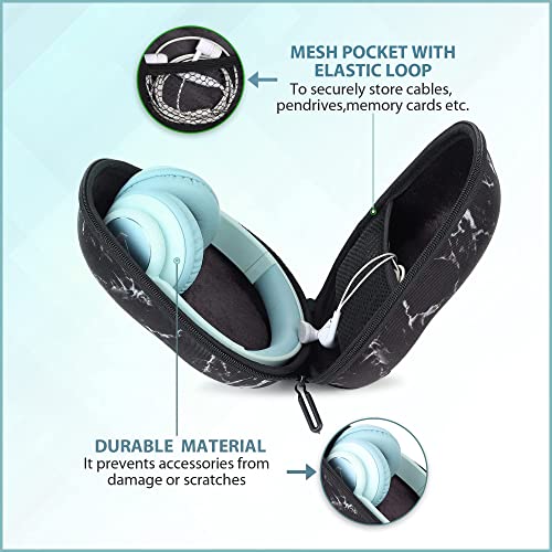 GadgetBite Headphone Vinyl Carrying Case Earpads Storage Bag (Black) GadgetBite Headphone Vinyl Carrying Case Earpads Storage Bag (Black)
