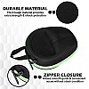 GadgetBite Headphone Vinyl Carrying Case Earpads Storage Bag (Black)