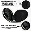 GadgetBite Headphone Vinyl Carrying Case Earpads Storage Bag (Black)