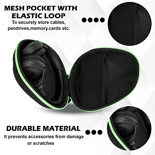 GadgetBite Headphone Vinyl Carrying Case Earpads Storage Bag (Black) GadgetBite Headphone Vinyl Carrying Case Earpads Storage Bag (Black)