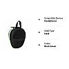 GadgetBite Headphone Vinyl Carrying Case Earpads Storage Bag (Black)