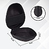 GadgetBite Headphone Vinyl Carrying Case Earpads Storage Bag (Black)