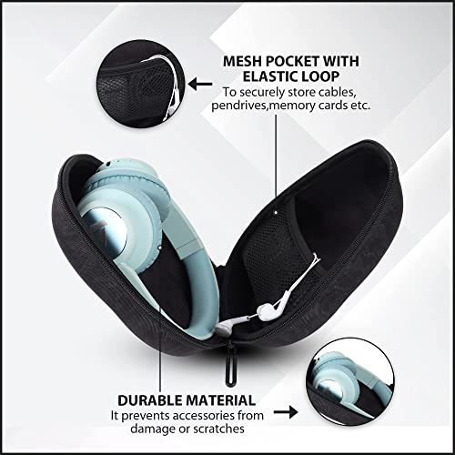 GadgetBite Headphone Vinyl Carrying Case Earpads Storage Bag (Black) GadgetBite Headphone Vinyl Carrying Case Earpads Storage Bag (Black)
