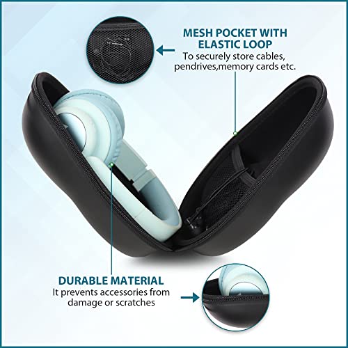GadgetBite Headphone Vinyl Carrying Case Earpads Storage Bag (Black) GadgetBite Headphone Vinyl Carrying Case Earpads Storage Bag (Black)