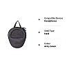 GadgetBite Headphone Vinyl Carrying Case Earpads Storage Bag (Black)