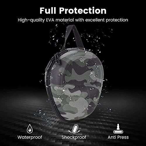 GadgetBite Headphone Vinyl Carrying Case Earpads Storage Bag (Black) GadgetBite Headphone Vinyl Carrying Case Earpads Storage Bag (Black)