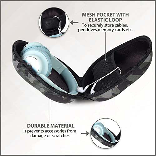 GadgetBite Headphone Vinyl Carrying Case Earpads Storage Bag (Black) GadgetBite Headphone Vinyl Carrying Case Earpads Storage Bag (Black)