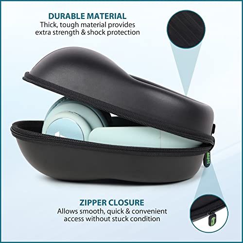 GadgetBite Headphone Vinyl Carrying Case Earpads Storage Bag (Black) GadgetBite Headphone Vinyl Carrying Case Earpads Storage Bag (Black)