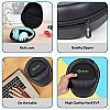 GadgetBite Headphone Vinyl Carrying Case Earpads Storage Bag (Black)