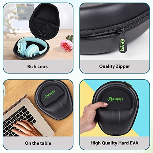 GadgetBite Headphone Vinyl Carrying Case Earpads Storage Bag (Black) GadgetBite Headphone Vinyl Carrying Case Earpads Storage Bag (Black)