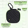 GadgetBite Headphone Vinyl Carrying Case Earpads Storage Bag (Black)