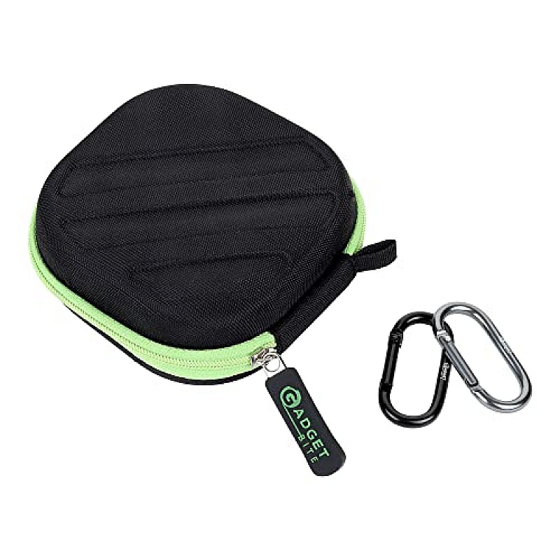 GadgetBite Headphone Vinyl Carrying Case Earpads Storage Bag (Black)