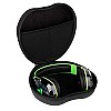 GadgetBite Headphone Vinyl Carrying Case Earpads Storage Bag (Black)