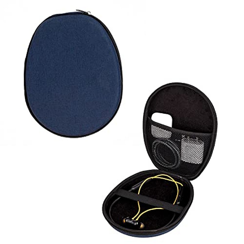 GadgetBite Headphone Vinyl Carrying Case Earpads Storage Bag (Black)