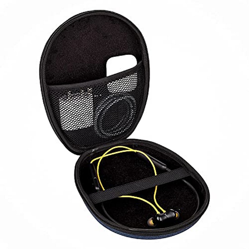 GadgetBite Headphone Vinyl Carrying Case Earpads Storage Bag (Black)