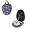 GadgetBite Headphone Vinyl Carrying Case Earpads Storage Bag (Black)