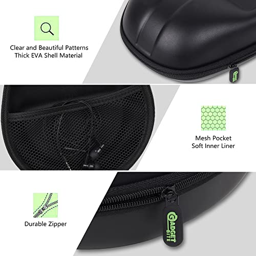 GadgetBite Headphone Vinyl Carrying Case Earpads Storage Bag (Black) GadgetBite Headphone Vinyl Carrying Case Earpads Storage Bag (Black)