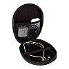 GadgetBite Headphone Vinyl Carrying Case Earpads Storage Bag (Black)