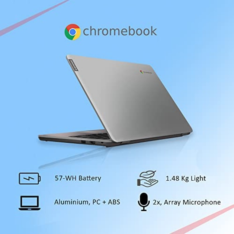 Lenovo Chromebook 14e 14.0" FHD TouchScreen Business Laptop 8GB DDR4 RAM/32GB Storage Up to 10 Hours Battery Life (Mineral Grey) 81MH0037HA