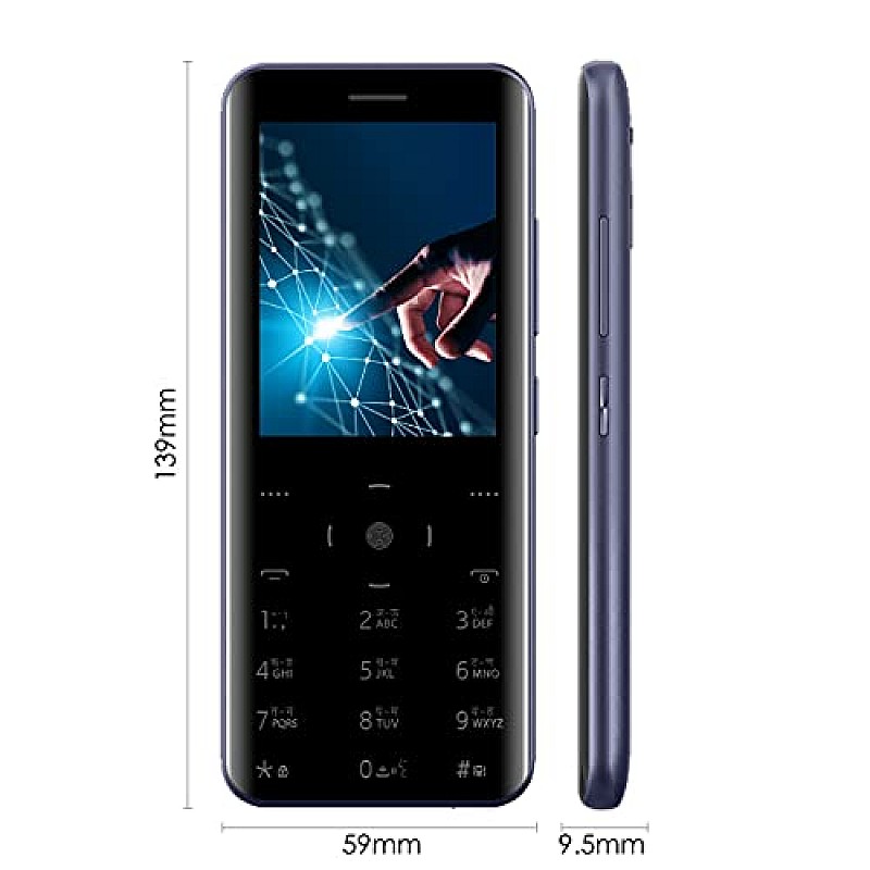 Itel Magic3 Wi-Fi Bluetooth, USB, 9.5mm Slim Unibody Design, 2.8" Bigger Display it6350 Smart Touch Keypad (Black)