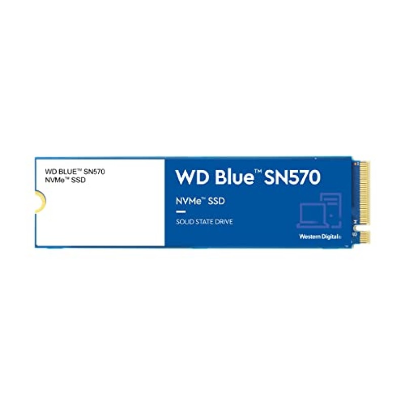 Western Digital WD Blue SN570 NVMe 500GB, Upto 3500MB/s, with Free 1 Month Adobe Creative Cloud Subscription (SSD) (WDS500G3B0C)